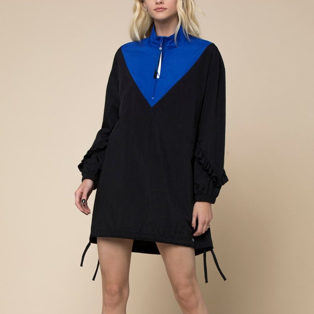 Juicy Nylon Colorblock Ruffle Dress